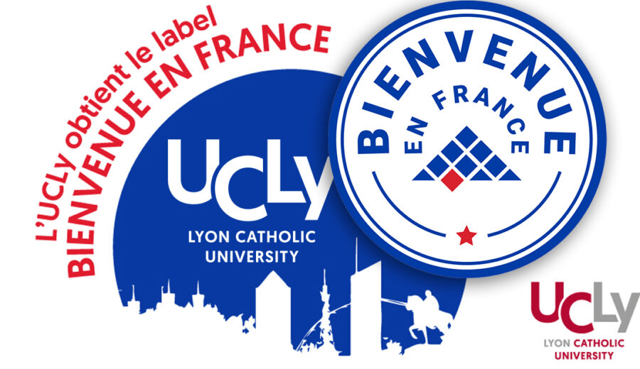 Logo UCLy Label Bienvenue en France