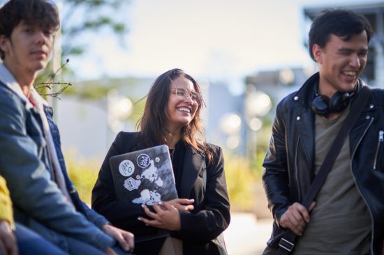 Étudiants en extérieur