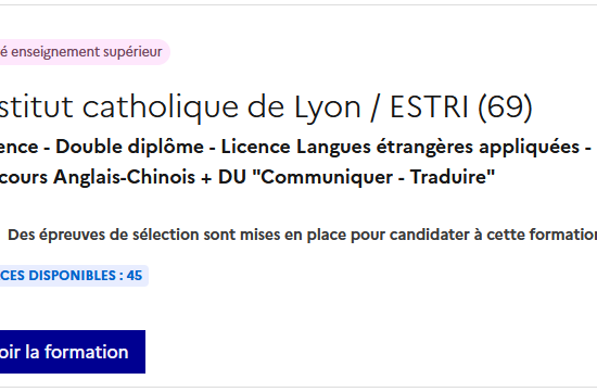 Parcoursup DU CT EN-CN