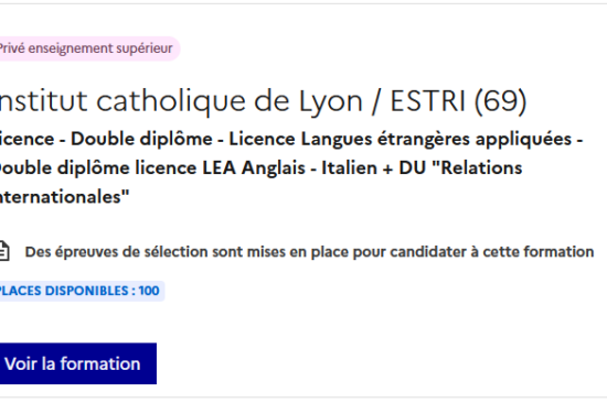 Parcoursup DU RI EN-IT
