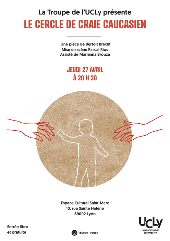 Affiche pièce troupe de théâtre de l'UCLy